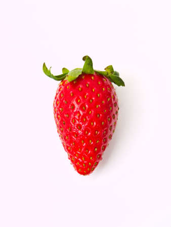 Fresh strawberry Isolated on white backgroundの写真素材