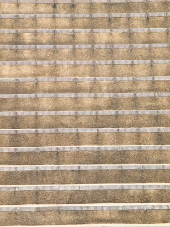 Texture of washed gravel staircase as backgroundの写真素材