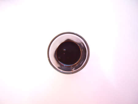 chocolate in a glass shotの写真素材