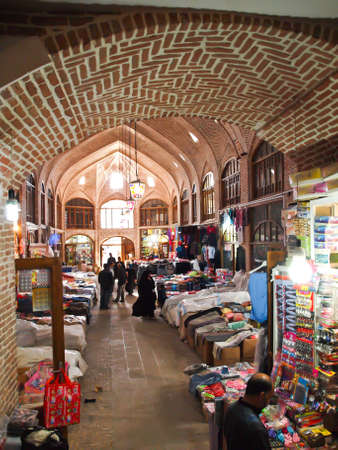 TABRIZ, IRAN - May 2  Interior of Tabriz bazaar on May 2, 2011 in Tabriz, Iran  Bazaar of Tabriz was inscribed by in July 2010 のeditorial素材