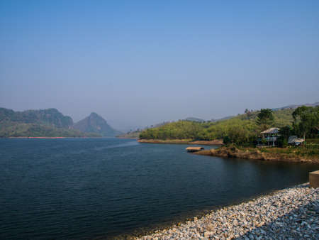 Mae Suay reservoir in Chiang rai, Thailandの写真素材