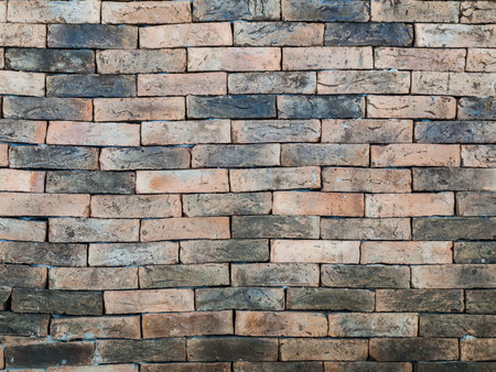 old brick wall texture in nature
