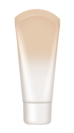 Make-up  Cosmetics   Cosmetics tube isolated on white with clipping path for a glamorous makeup の写真素材