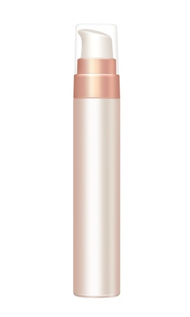 Cosmetics bottle isolated on white. Body care (Cosmetics).の写真素材