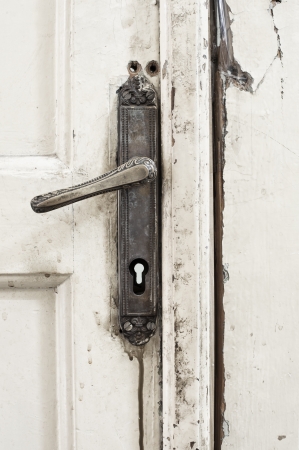 Old door handle の写真素材