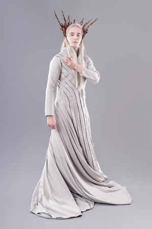 Troll. Thranduil, The Hobbit. Model dressed as elves.の写真素材