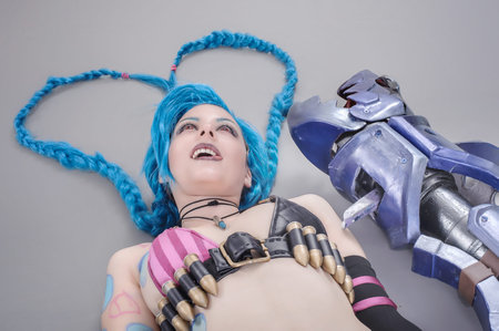 Fantasy Action Hero. Models dressed in their favorite heroesの写真素材