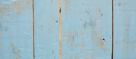 Vintage grunge blue background of natural wood old texture. Close upの写真素材