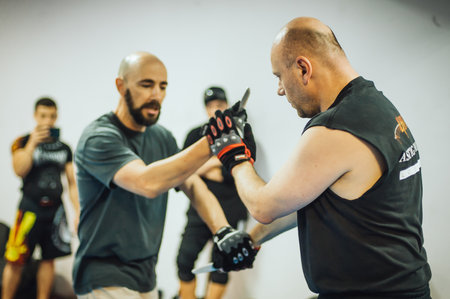 BELGRADE, SERBIA - 28. MAY 2017. Guro Roger Agbulos Lameco Astig Combative Seminar. Filipino Martial Arts, Ecrima, Kali, Arnis. Organization: CFC Contemporary Fighting Concepts Academy by Igor Sucevicのeditorial素材