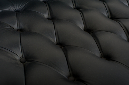 Black leather texture background wallpaper. Selective focusの写真素材