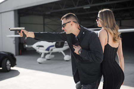 Celebrity bodyguard and VIP person security close protection services. Professional police agent...