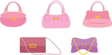 Bags female on a whiteのイラスト素材