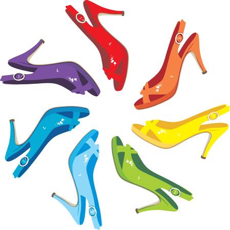 Females sandalsのイラスト素材