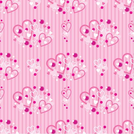 Seamless hearts patternのイラスト素材