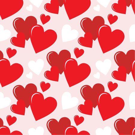 Seamless hearts pattern