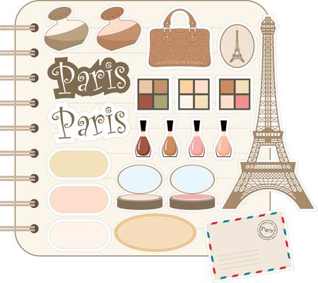 Scrapbook elements のイラスト素材