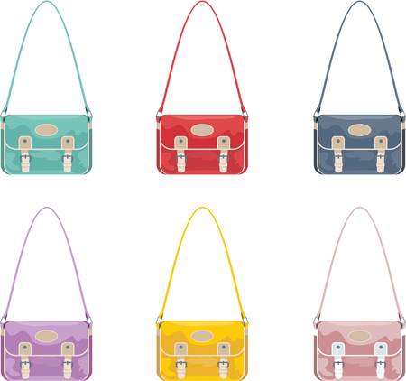 Set of youth bagsのイラスト素材