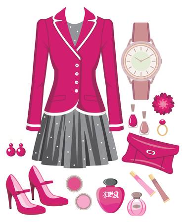 Fashion setのイラスト素材
