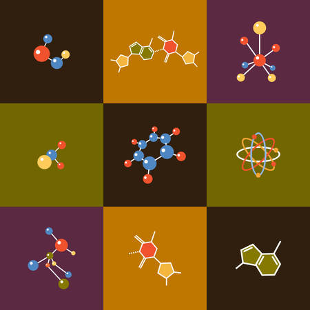 Molecules. Vector illustrationのイラスト素材