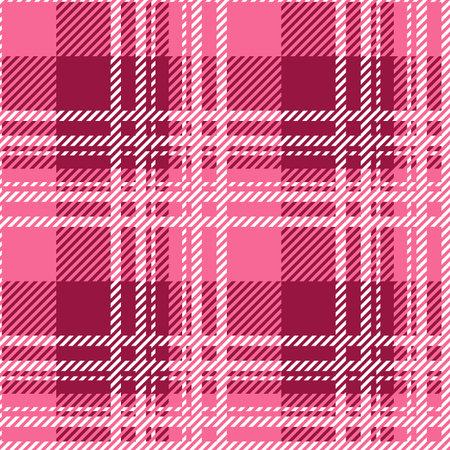 Tartan seamless vector patterns in pink-gray colorsのイラスト素材