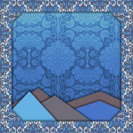 Abstract 3D vector design. のイラスト素材