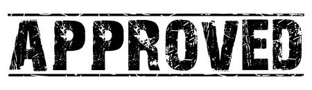 rubber stamp with text "approved" on white, vector illustrationのイラスト素材