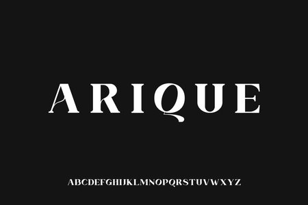 Elegant alphabet design, suitable for magazine, poster, and creative design, Vector illustrationのイラスト素材