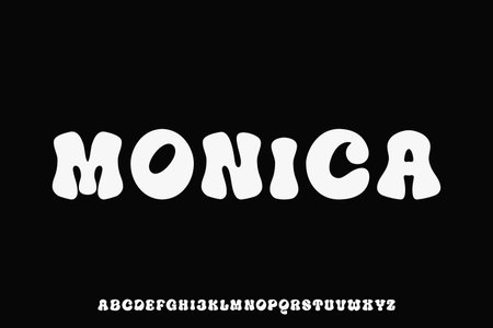 Display font vector, suitable for headline, poster and creative designのイラスト素材