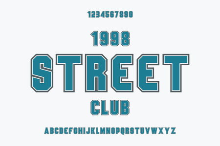 Display font vector design suitable for headline, poster, title and many moreのイラスト素材