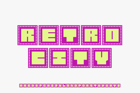 Display alphabet vector design suitable for headline, poster, cover and many moreのイラスト素材