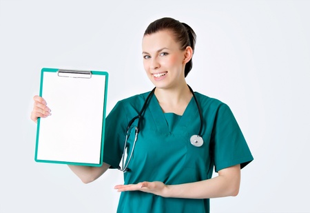 Smiling medical female doctorの写真素材
