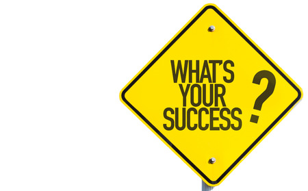 Whats Your Success sign isolated on white backgroundの写真素材