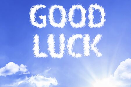Good luck with sky conceptの写真素材