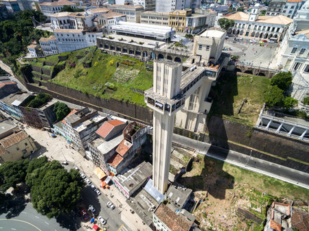 Aerial view of Salvador City in Bahia, Brazil