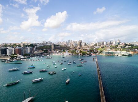 Aerial view of the city of Bahia, Brazilの写真素材