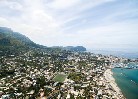 Aerial View of Ischia Island, Italy