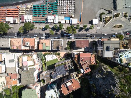 Top View of Maiori, Amalfi coast, Italyの写真素材