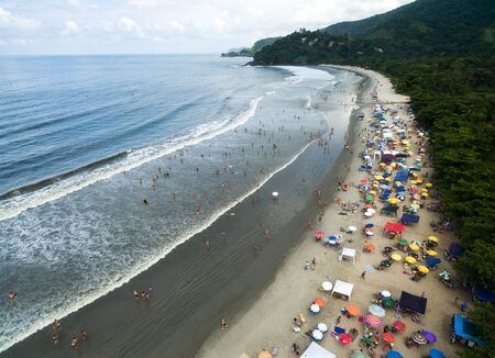 View of a beach in Brazilの写真素材