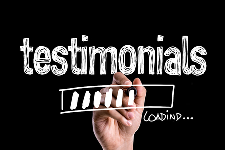Testimonials loadingの写真素材