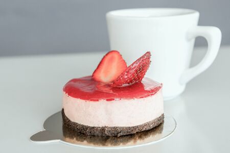 Chocolate Strawberry Mousseの写真素材