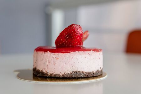 Chocolate Strawberry Mousseの写真素材