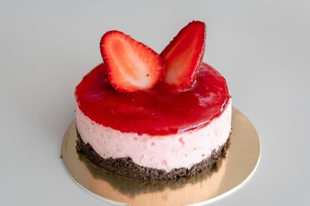Chocolate Strawberry Mousseの写真素材