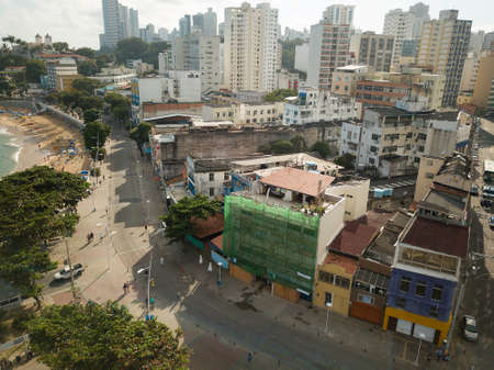 Aerial view of buildings in the city of Salvador Bahia.の写真素材