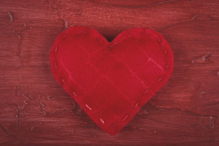 Top view of valentine's day concept with copy space.