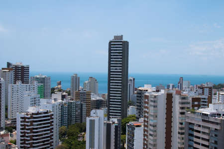 View of buildings in the city of Salvador Bahia Brazil.の写真素材
