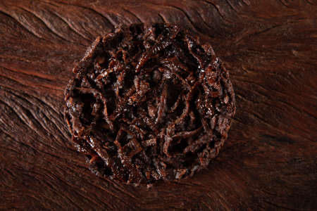 Coconut Candy on Rustic Wood Background.の写真素材
