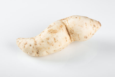 Fresh sweet potato with white background.の写真素材