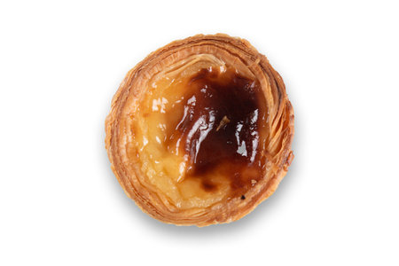 Traditional Portuguese dessert Pasteis Pastel de nata or Pasteis de Belem.