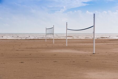 Beach volleyball court corn island nicaragua. Sport conceptの写真素材