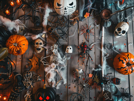 Various decorations for Halloweenの写真素材